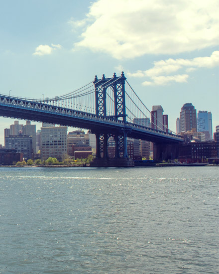 The Manhattan bridge.