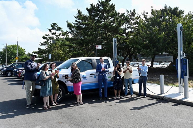 The 100th curbside EV charger was officially launched by the New York City Department of Transportation, Con Edison and FLO in Staten Island on August 23.